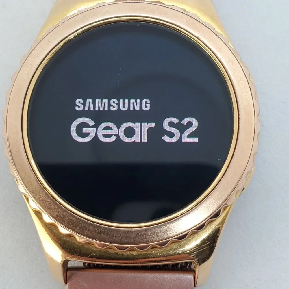 Samsung‎ Galaxy Gear S2 40MM Rose Gold Case Rose Gold Milanese Band Working